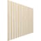 Ekena Millwork 48H x 1/4T Adjustable Wood Slat Wall Panel Kit w/ 3W Slats, Birch contains 15 Slats SWW60X48X0250BI - alternate 4